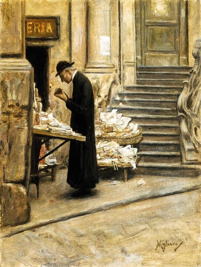 Il prete fa la spesa